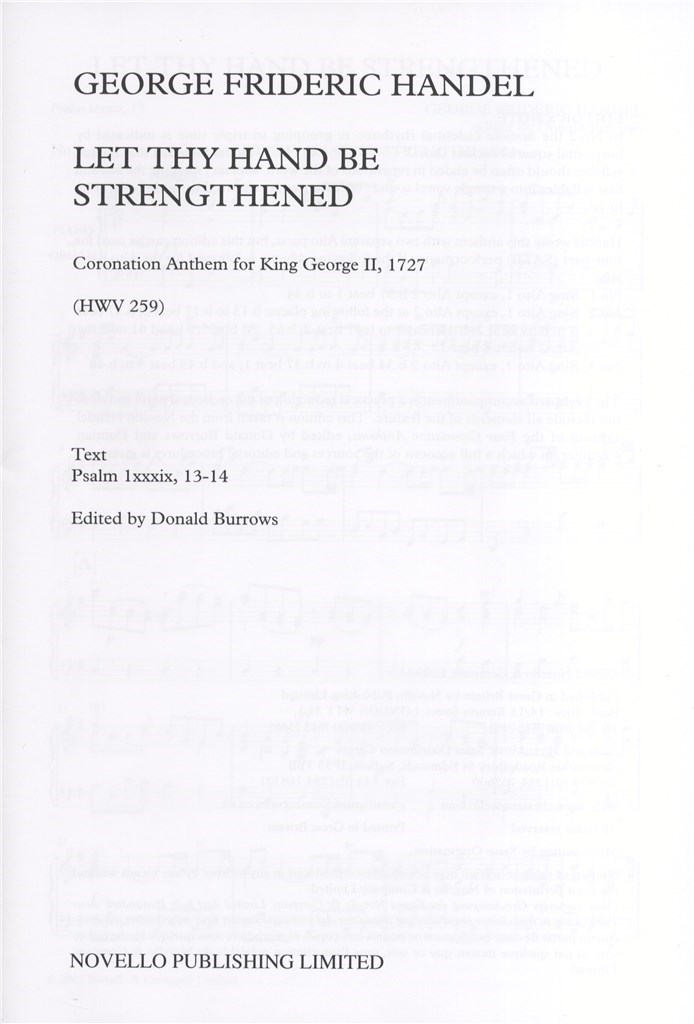Let thy hand be strenghtened (KA)